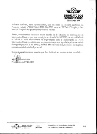 Pauta reivindicacao 2020