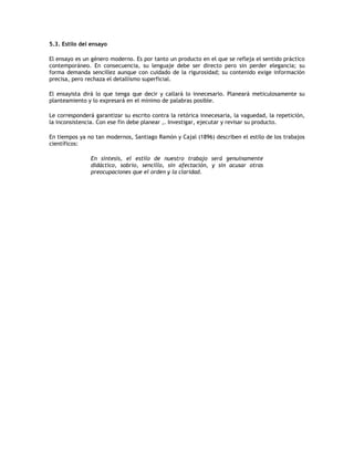 Pautas Para Escribir Ensayo