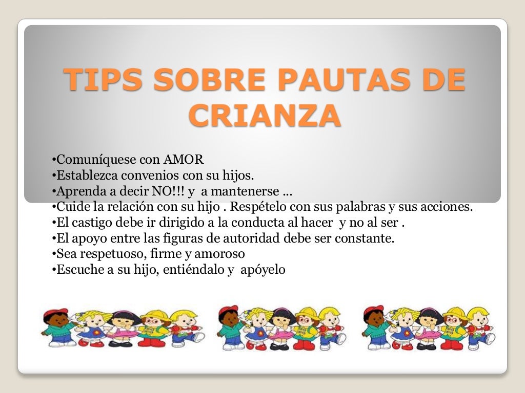Pautas de crianza 4 a 5