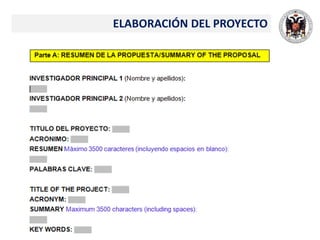 ELABORACIÓN DEL PROYECTO
 