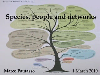 Species, people and networks




Marco Pautasso      1 March 2010
 