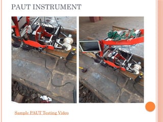 Phased array ultrasonic testing of flash Butt welds | PPTX