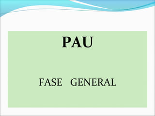 PAU
FASE GENERAL
 