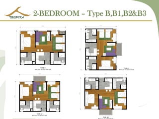 2-BEDROOM – Type B,B1,B2&B3  
