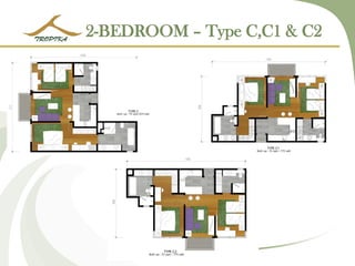 2-BEDROOM – Type C,C1 & C2  