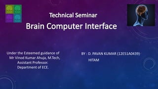 BY : D. PAVAN KUMAR (12E51A0439)
HITAM
Under the Esteemed guidance of
Mr Vinod Kumar Ahuja, M.Tech,
Assistant Professor.
Department of ECE.
 