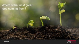 Where’s that next great
idea coming from?
 