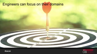 Engineers can focus on their domains
 