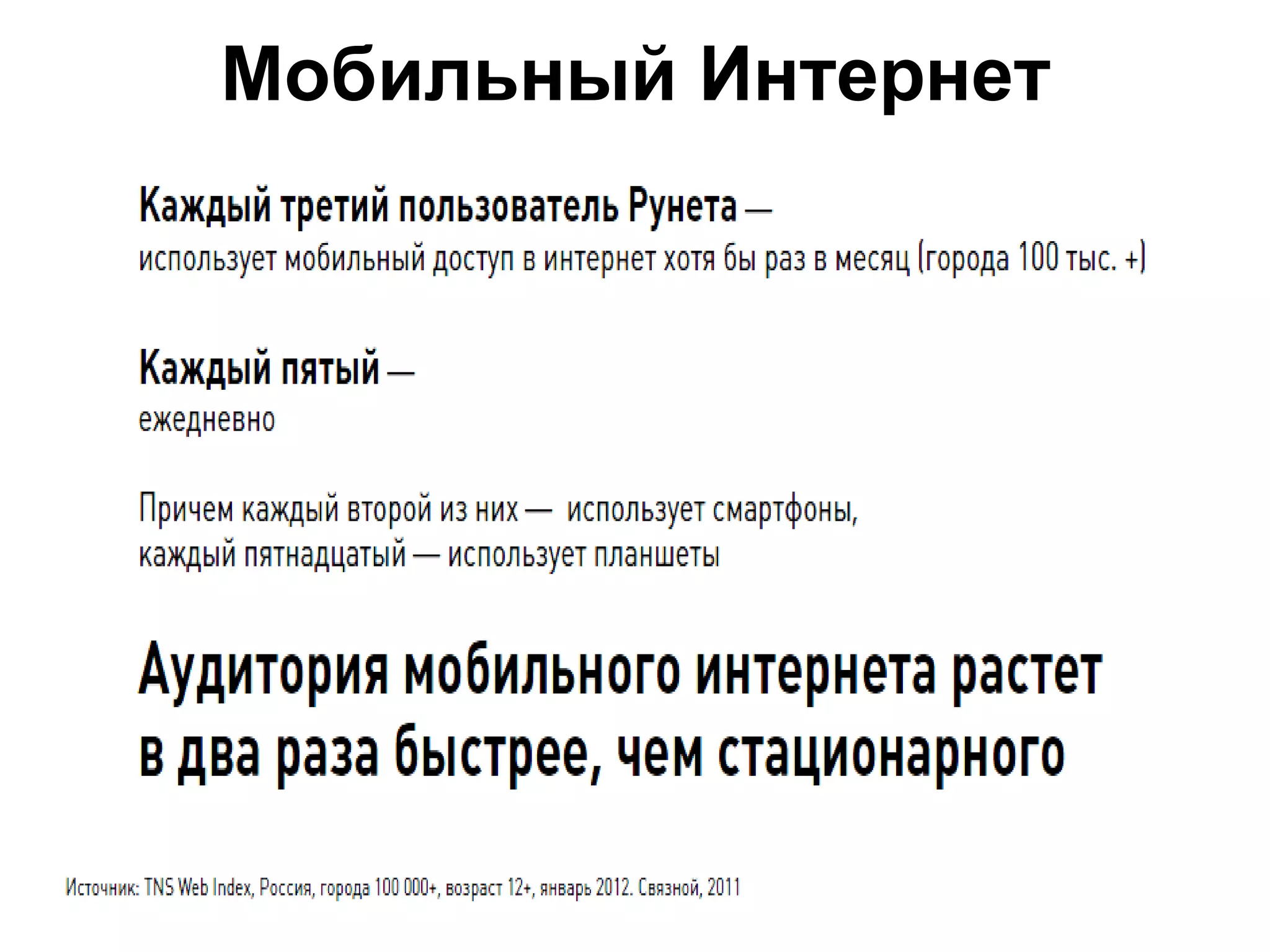 Мобильный Интернет
 