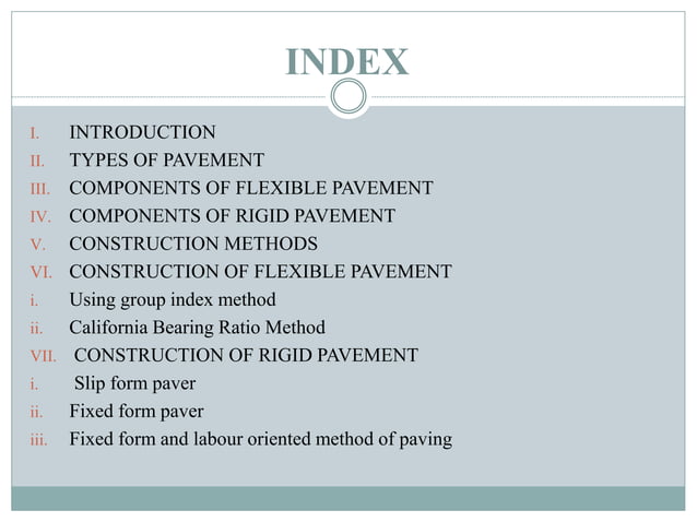 Pavement construction methods | PPTX | Geology | Science