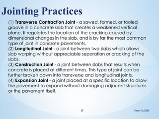 Transverse Joint Pavement and its types, Application of rigid and Flexible Pavements | PPTX