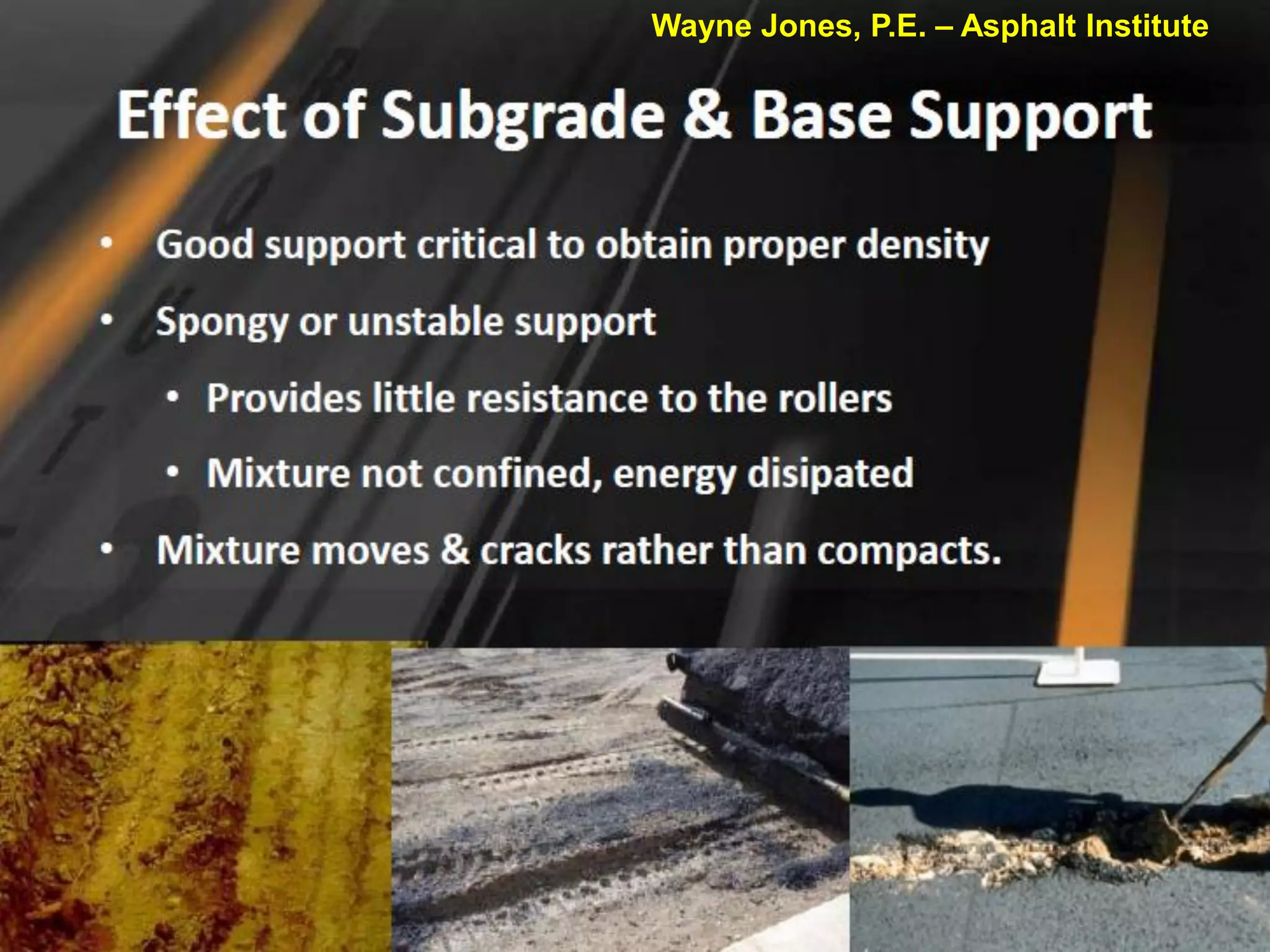 BITS Pilani, Hyderabad Campus
Wayne Jones, P.E. – Asphalt Institute
 