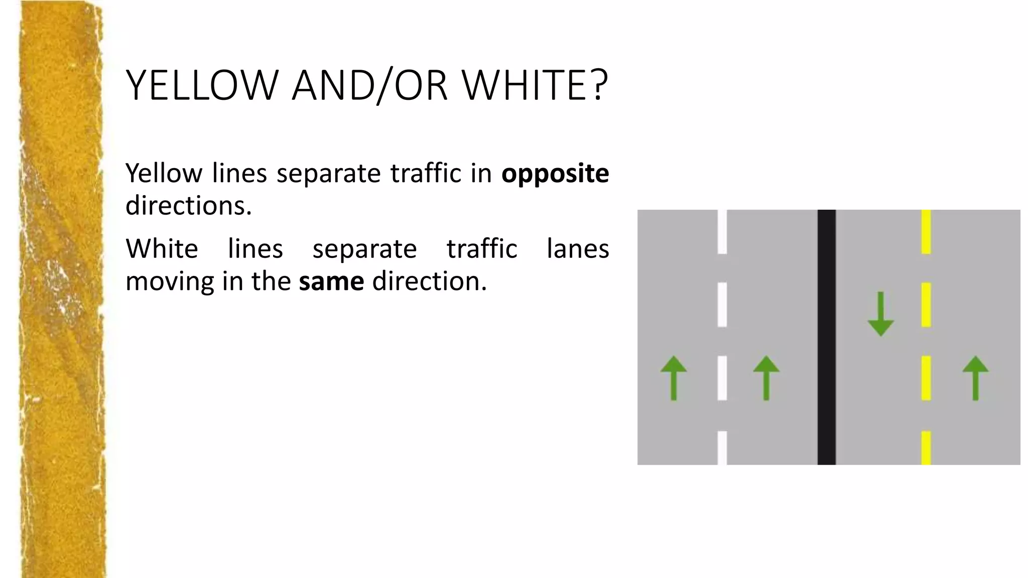 Pavement marking and signs chapter 9 | PPTX