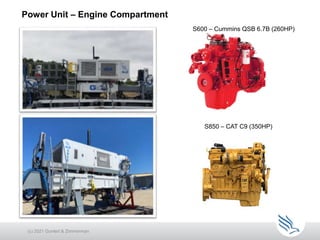 Power Unit – Engine Compartment
S600 – Cummins QSB 6.7B (260HP)
S850 – CAT C9 (350HP)
(c) 2021 Guntert & Zimmerman
 