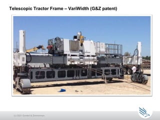 Telescopic Tractor Frame – VariWidth (G&Z patent)
(c) 2021 Guntert & Zimmerman
 