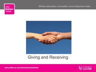Giving and Receiving
 