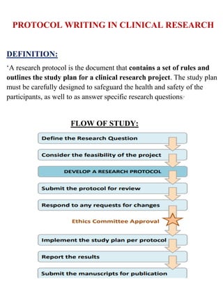 medical research protocol example
