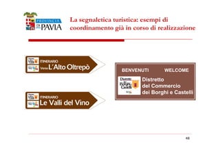 La segnaletica turistica: esempi di 
coordinamento già in corso di realizzazione 
4488 
 