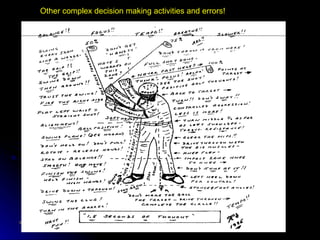 Other complex decision making activities and errors! 