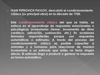 teoría de pavlov