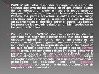 teoría de pavlov