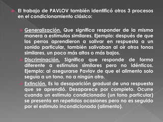 teoría de pavlov