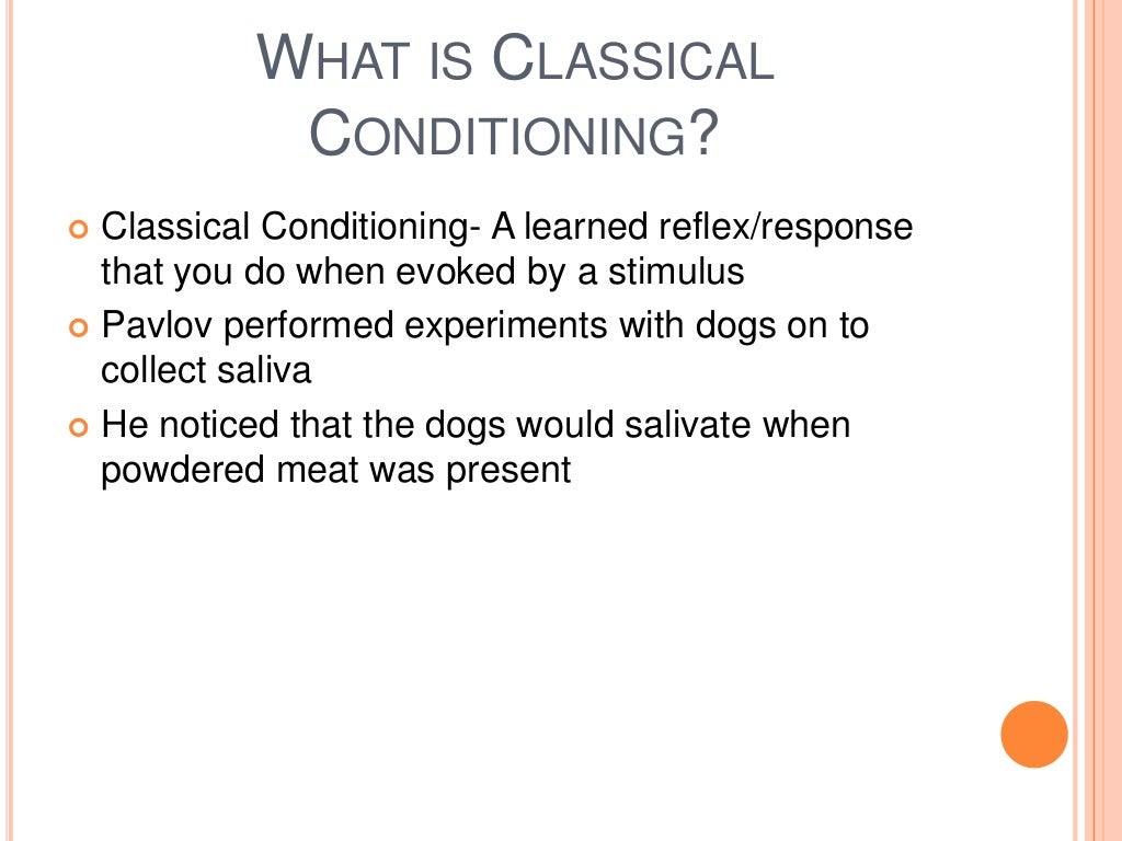 Pavlov’s Classical Conditioning