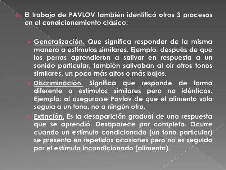 teoría de Pavlov