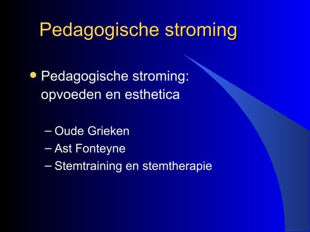 Stemtraining door de eeuwen heen | PPT