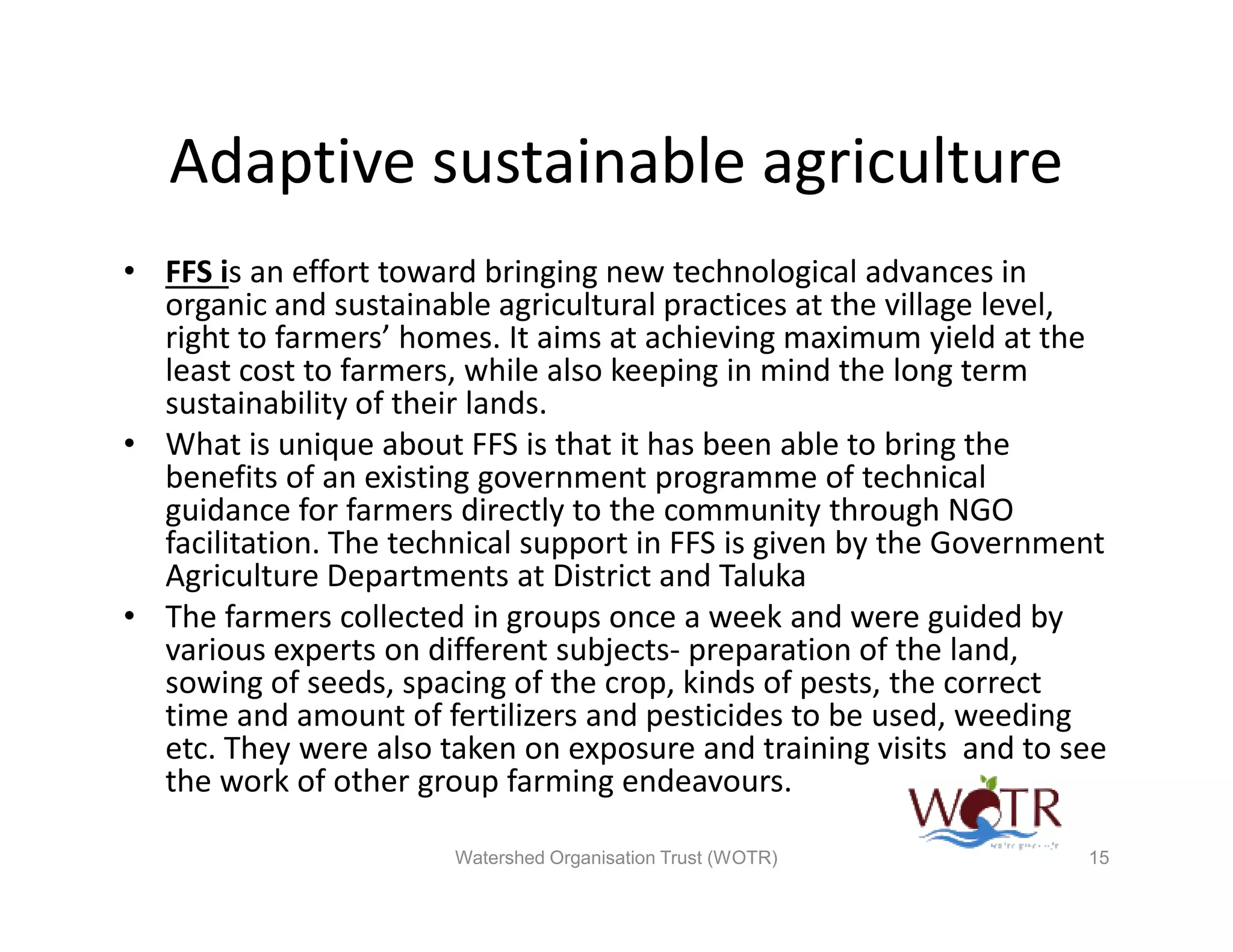 Adaptive sustainable agriculture in Climate Change Adaptation in ...