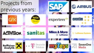 Projects from
previous years:
 