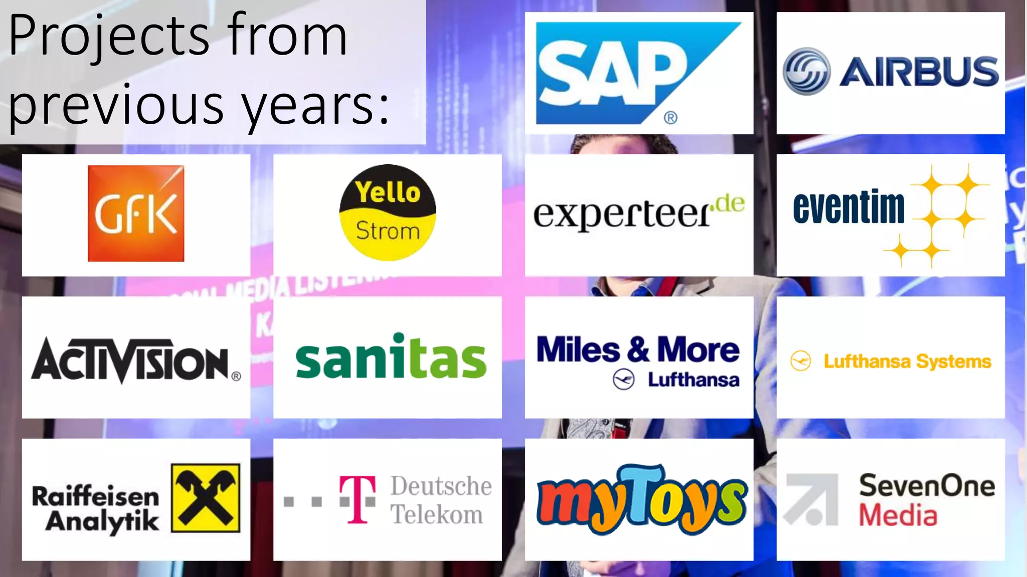 Projects from
previous years:
 