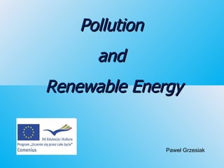 Pollution  and  Renewable Energy Paweł Grzesiak 