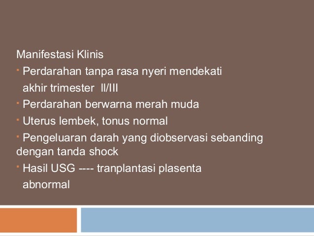 Asuhan Keperawatan pada Perdarahan Kehamilan Muda