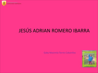 JESÚS ADRIAN ROMERO IBARRA
Gaby Maximila Torres Cabanillas
 