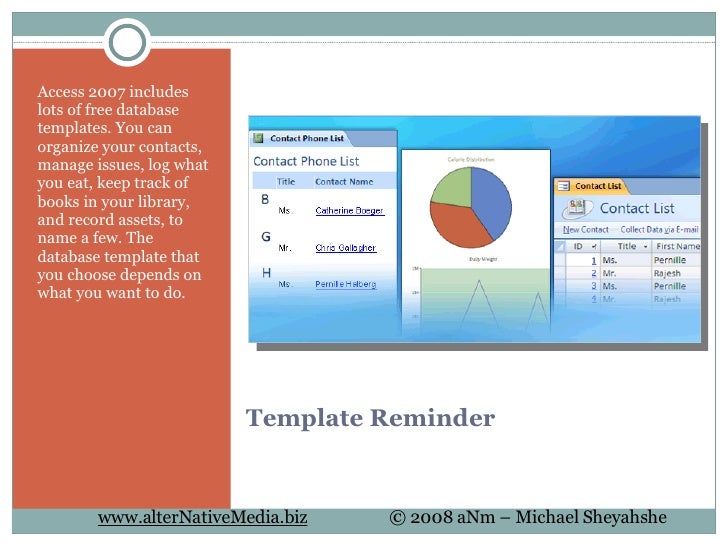 ms access training access database template for training records