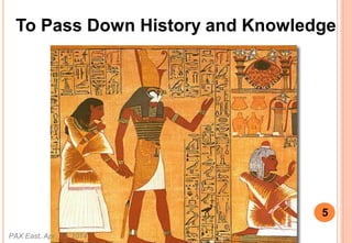 To Pass Down History and Knowledge
PAX East, Apr. 13, 2014
5
 