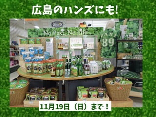 広島のハンズにも!
11月19日（日）まで！
 