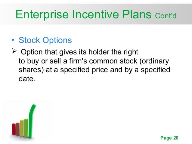 Incentive stock options defined