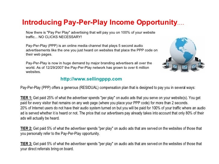 Pay To Play Websites