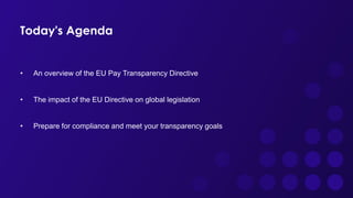 Webinar] The Employer's Guide to the EU Pay Transparency Directive - April  13th, 11:00 am - 12:00 pm PDT