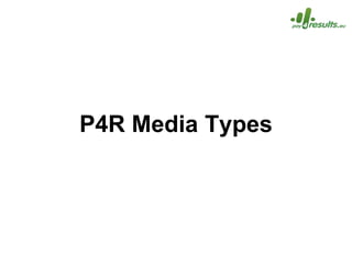 P4R Media Types
 