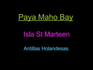 Paya Maho Bay   Isla St Marteen Antillas Holandesas . 