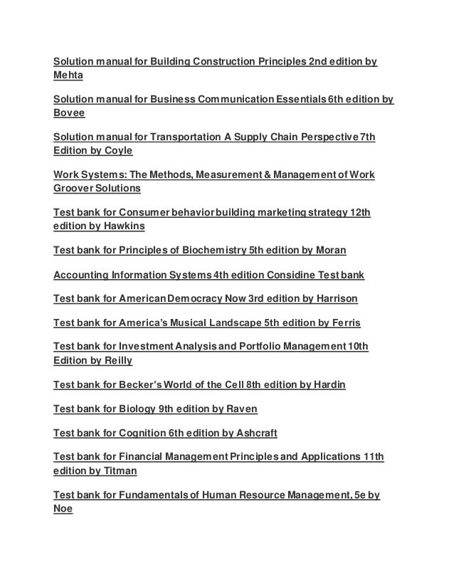 Walker test bank 5th edition download free