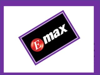 Contd ------- >   E MAX
PERSONEL:
•The store is seen to have too many sale persons ( aged across 20 to mid 30’s).
•They have good communication skills and unless they are not busy else where it take
only them 5 mins to make good relations with the customers.
•They do treat different customers differently.
•The ratio of salesperson to customers can be like 50:50.
•It is very appreciative to use their store products (mobile phones etc).
•More over uniforms are must.
 