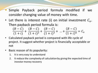 Pay back period and cost base analysis of solar PV Lantern | PPTX