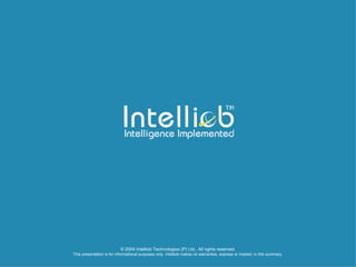 © 2004 Intelliob Technologies (P) Ltd.. All rights reserved. This presentation is for informational purposes only. Intelliob makes no warranties, express or implied, in this summary. 