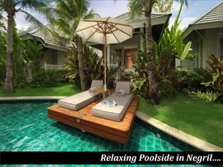 Relaxing Poolside in Negril….
 