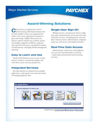 Paychex Services | PDF