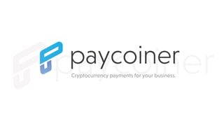 Cryptocurrency payments for your business.
 
